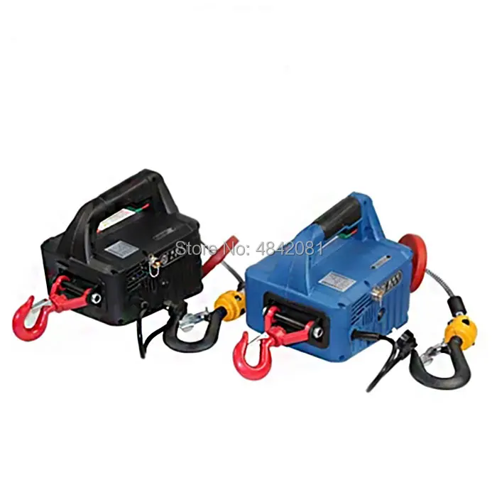 200KG Three In One Electric Hoist Portable Hand Winch Traction Block Steel Wire Rope Lifting Hoist 220V/110V