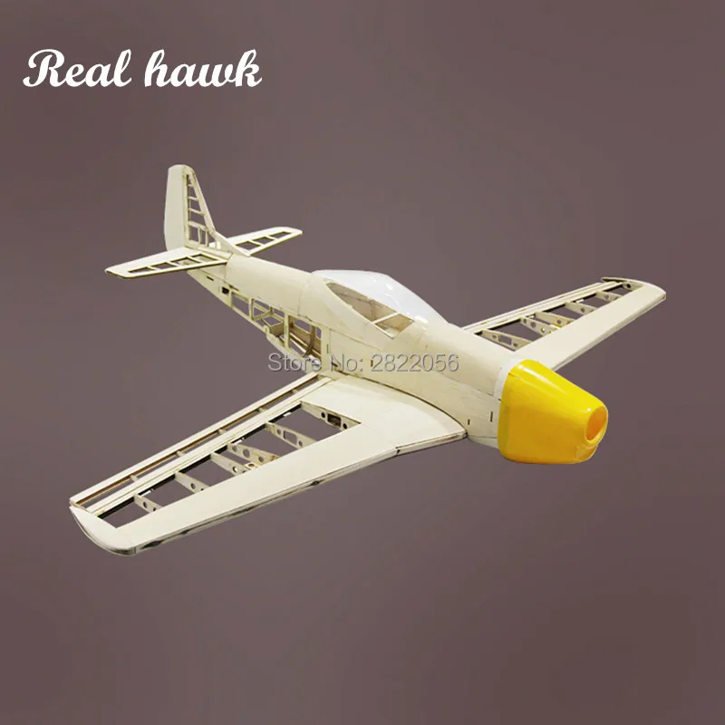 Rc Airplanes Laser Diy Cut Balsa Hout Kit Spanwijdte 1000Mm Nieuwe P51 Frame Model Bouwpakket Houtsnity Model Vliegtuig