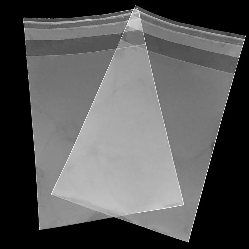 Plastikowe torby celofanowe OPP 320x450mm A3, A4, A5, A6 rozmiar Top wyczyść na ubrania 100 sztuk/partia