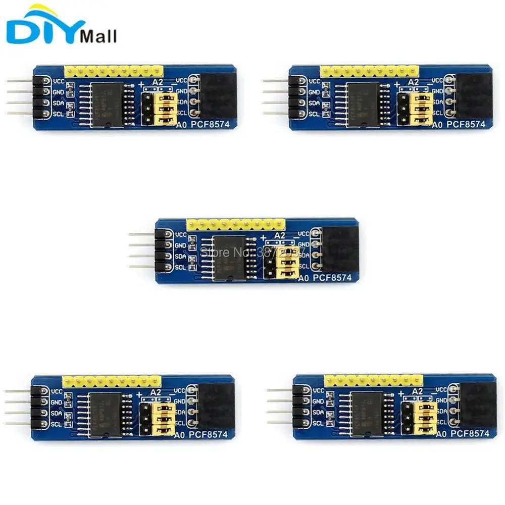 5pcs/lot PCF8574 IO Expansion Board I2C-Bus Evaluation Development Module for Waveshare