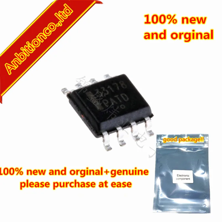 10pcs 100% new and orginal  MC33178DR2G 33178 SOP8 Low Power, Low Noise Operational Amplifiers in stock