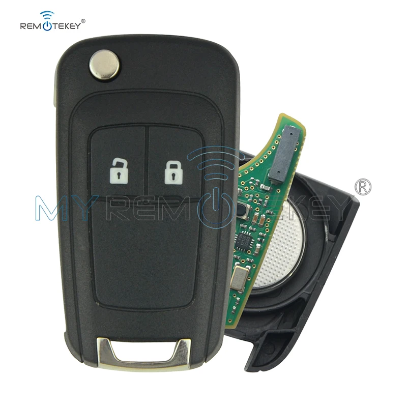 

Remtekey Flip remote key 2 button 433mhz for Chevrolet Cruze with ID46 chip V2T 01060512