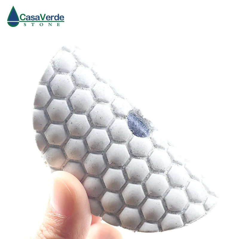 7pcs/lot 2.0mm thickness Dry Flexible Polishing Pad 3 Inches Diamond Sanding Disk For Granite Marble 80mm Dry Polishing Stone