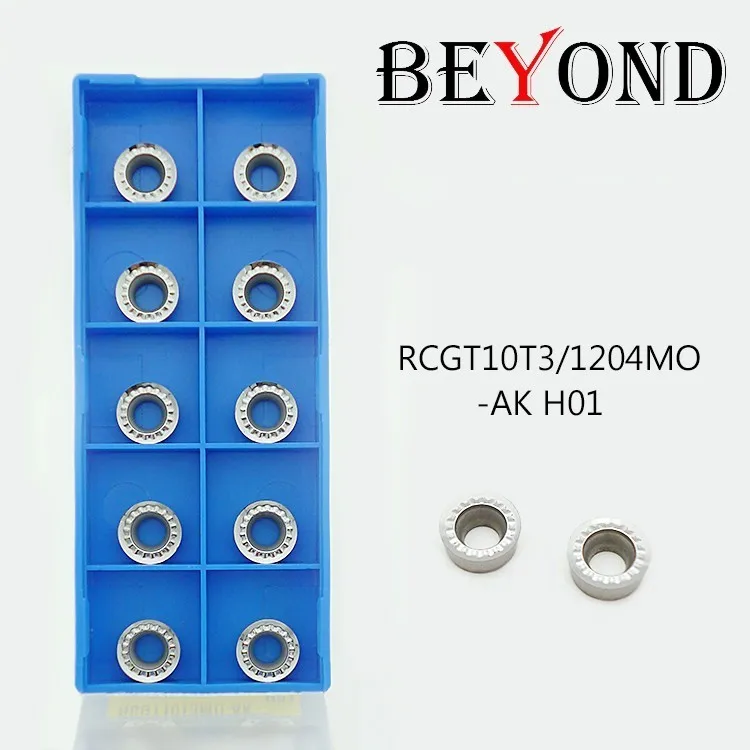 BEYOND RCGT RCGT10T3 RCGT1204 MO RCGT10T3MO-AK RCGT1204MO-AK H01 Processing Copper Aluminum R5 R6 Milling Cutter Lathe Tools CNC