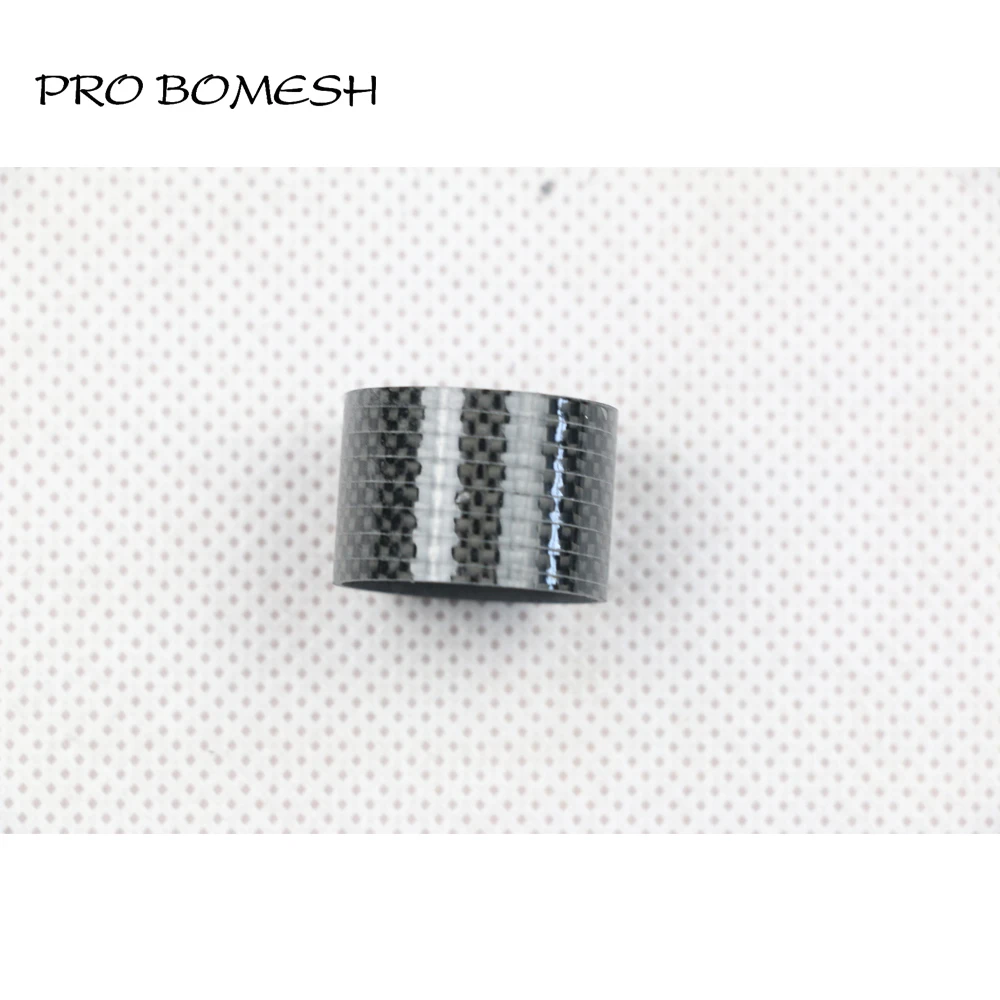 Pro Bomesh 10pcs/pack 15.7mm 22.5mm 1K and 3K Carbon Twill Tube For Reel Seat DIY Fishing Rod Component Repair