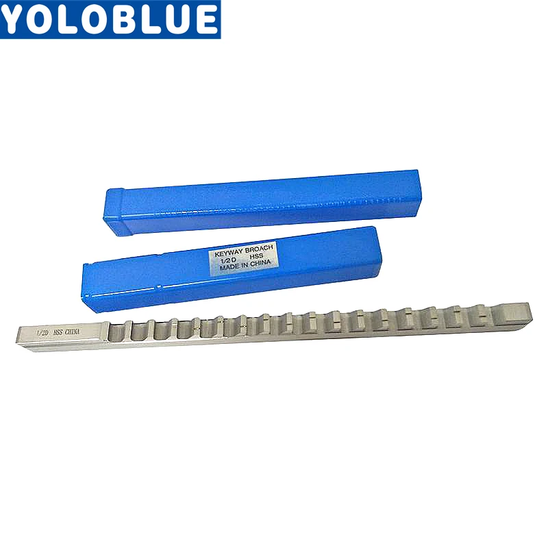 1/2 D Push-Type Keyway Broach นิ้วขนาด HSS ตัดเครื่องมือสำหรับเครื่อง CNC มีด