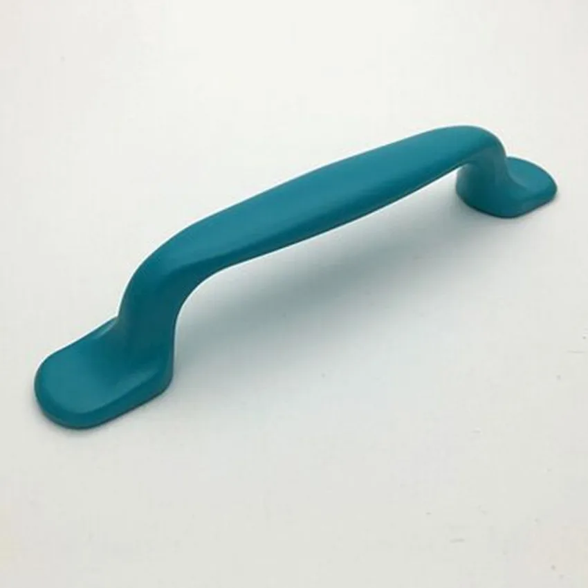 96mm Modern Fashion Colour Furniture Door Handles White Black Blue Pink Purple Kitchen Cabinet Wardrobe Drawer Handle Knob Pull