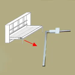 2pcs/lot Folded Bed Legs Wall Hidden Bed Mechanism Accessory Stainless Steel Furniture Legs Free Shipping