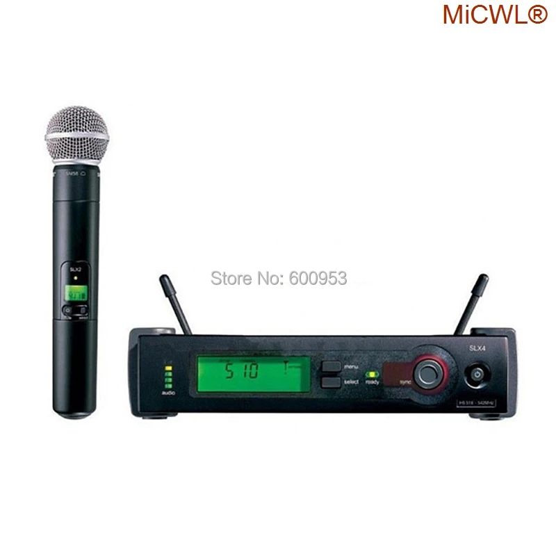 100% MiCWL Brand SLX SLX24 BETA58/SM 58 UHF Professional Wireless Microphone System Cardioid SM BETA 58 Handheld Microfone Mic