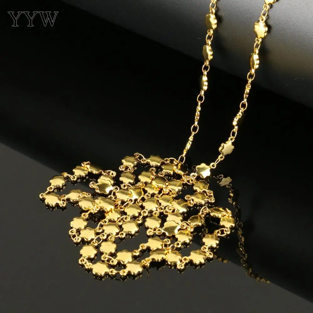 10m/Spool Stainless Steel Chain For DIY Jewelry Making Fashion Flower Chains Bracelet Necklace Materials 10x5x2mm Gold Color