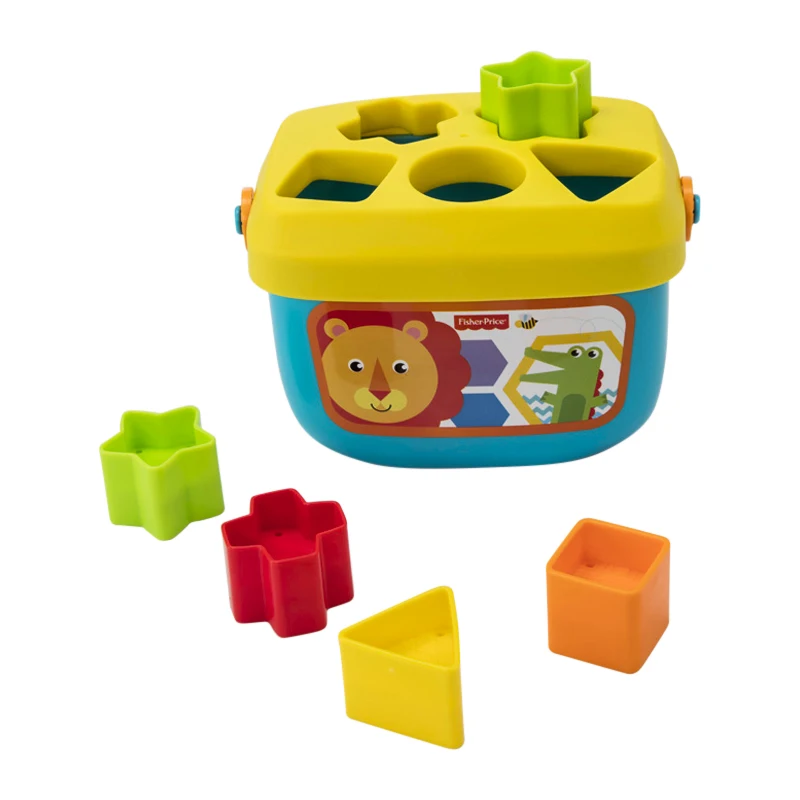 Fisher-Price FFC84 портативный конструктор для малышей + 6 месяцев Монтессори игра обучающая организация с различными цветами форм