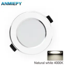 LED Downlight Natural Color Recessed Kitchen Bathroom Lamp 220V 230V 5W 7W 9W 12W  LED Down Lights Warm Cool White