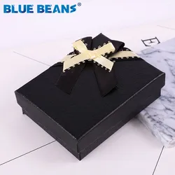 Box Black 2019 Jewelry Necklace Earrings Ring Packaging Hot Sell Paper Gift Jewellery Organizer Sponge Boxes Gift Bangles Bow CC