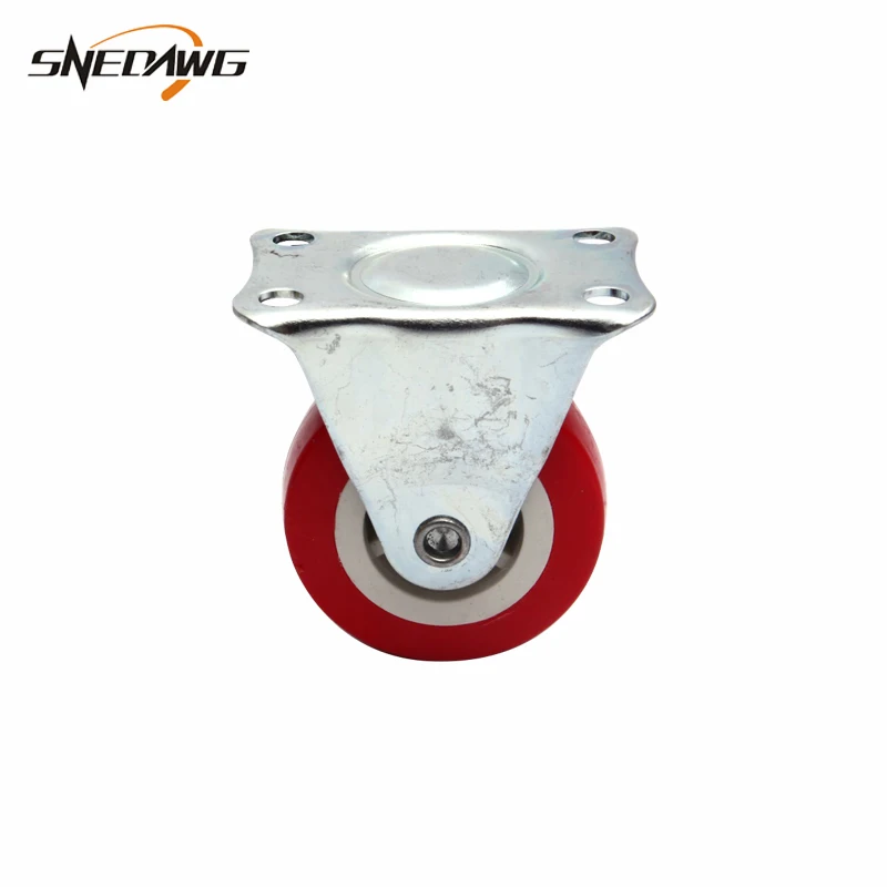 2pc Furniture Caster 1/1.25/1.5/2inch PA Material Fixed Swivel Caster Wheel Light Loading Weight Furniture Caster Wheel