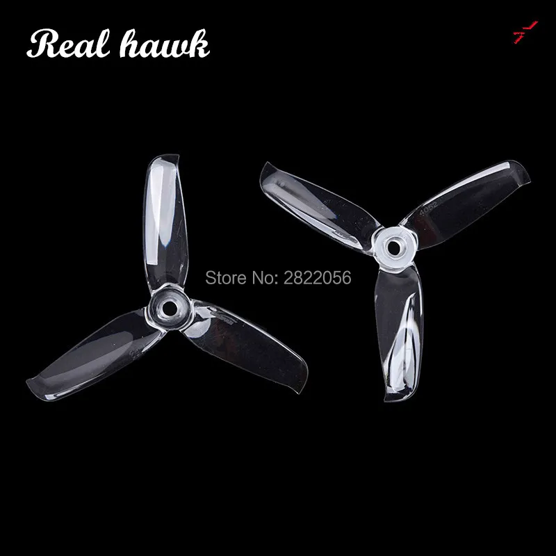 2pair 4 colors Gemfan 4052 4.0x5.2 FPV PC 3 propeller Prop Blade CW CCW shaft through the machine more special motor 2204