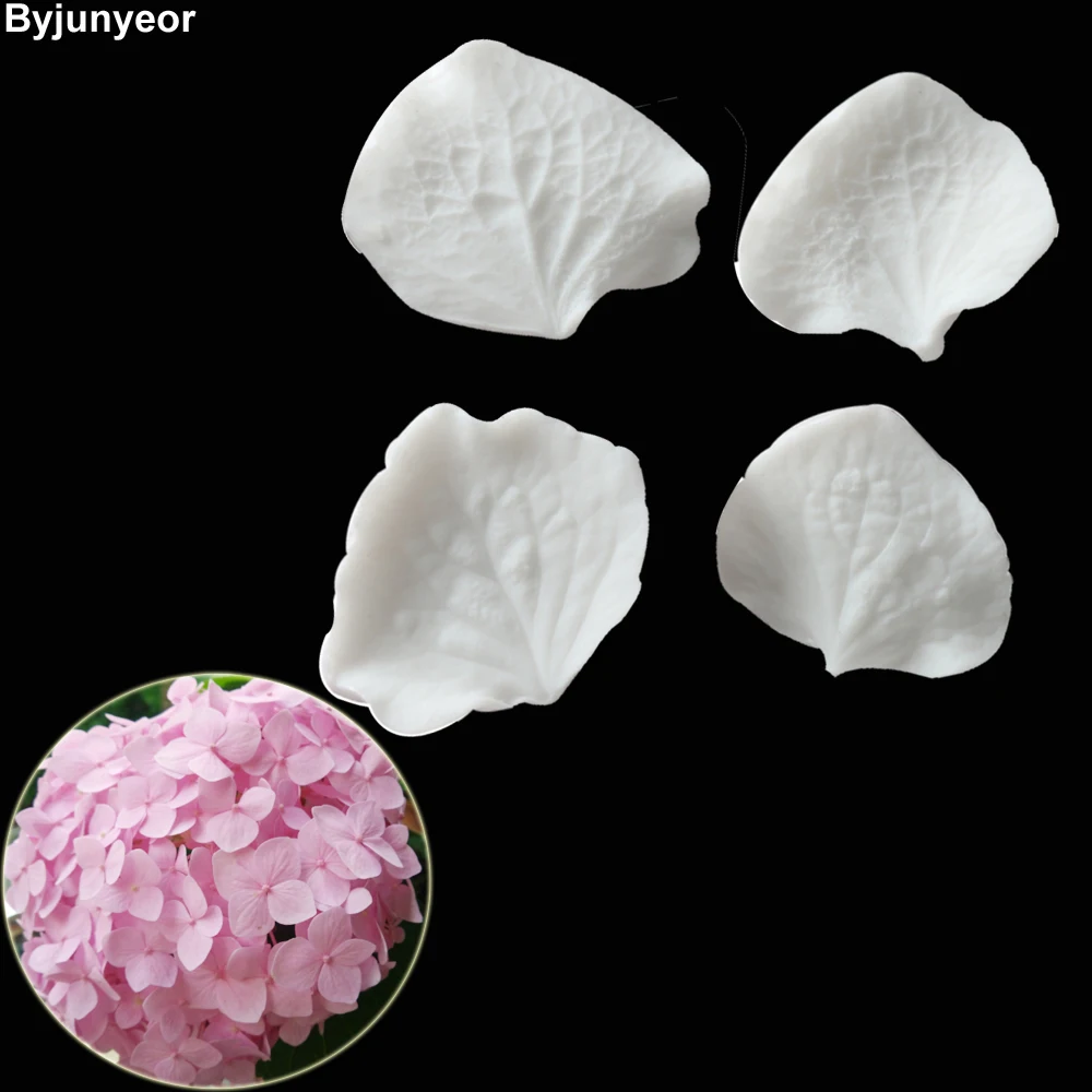 Hydrangea & Orchid Leaves Silicone Cake Mold Gumpaste Mold, Sugarcraft  Cake Decorating Chocolate Tools M2173