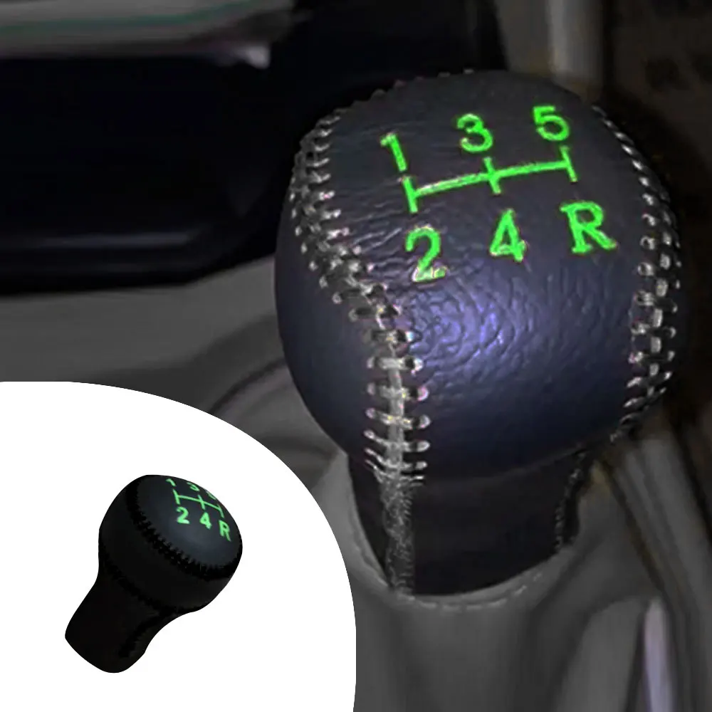 For PEUGEOT 206 04-08 207 09-13 1pc PU Leather Hand Brake Shift Knob Cover Gear Case Car Interior Decor Shift Knob Shell