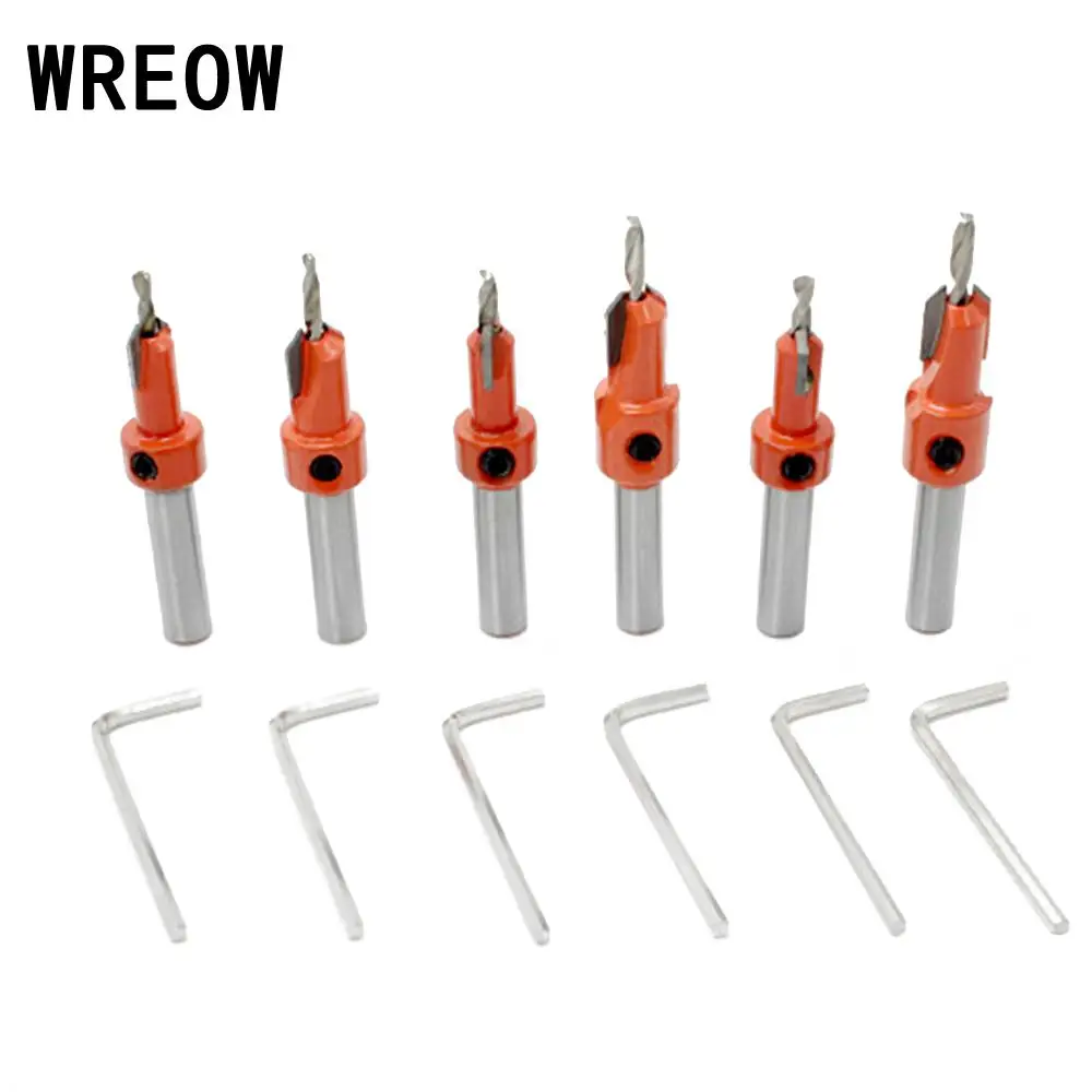 HSS countersink drill bit Drill Bit Screw Tap Deburr Countersinking for Woodworking Screws Chamfering Tool for wood and plastic