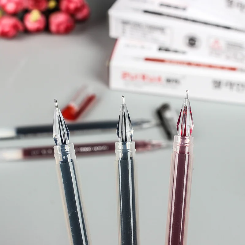 1 pcs Large Capacity Diamond Head Gel Pen Business Office Pen Students kao shi bi Learning Stationery Wholesale