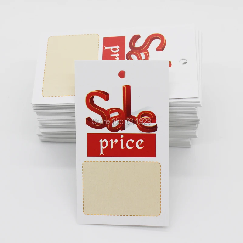 free shipping sale price tag/blank paper tag/clothing hang tag/custom garment printed tag/clothing label/gift label 200 pcs