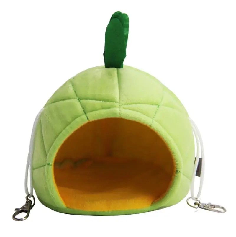 Creative Pineapple Cartoon Small Animal Cute Hamster Bed Hanging Bed House Warm Hedgehog Guinea Pig Bed For Small Breed