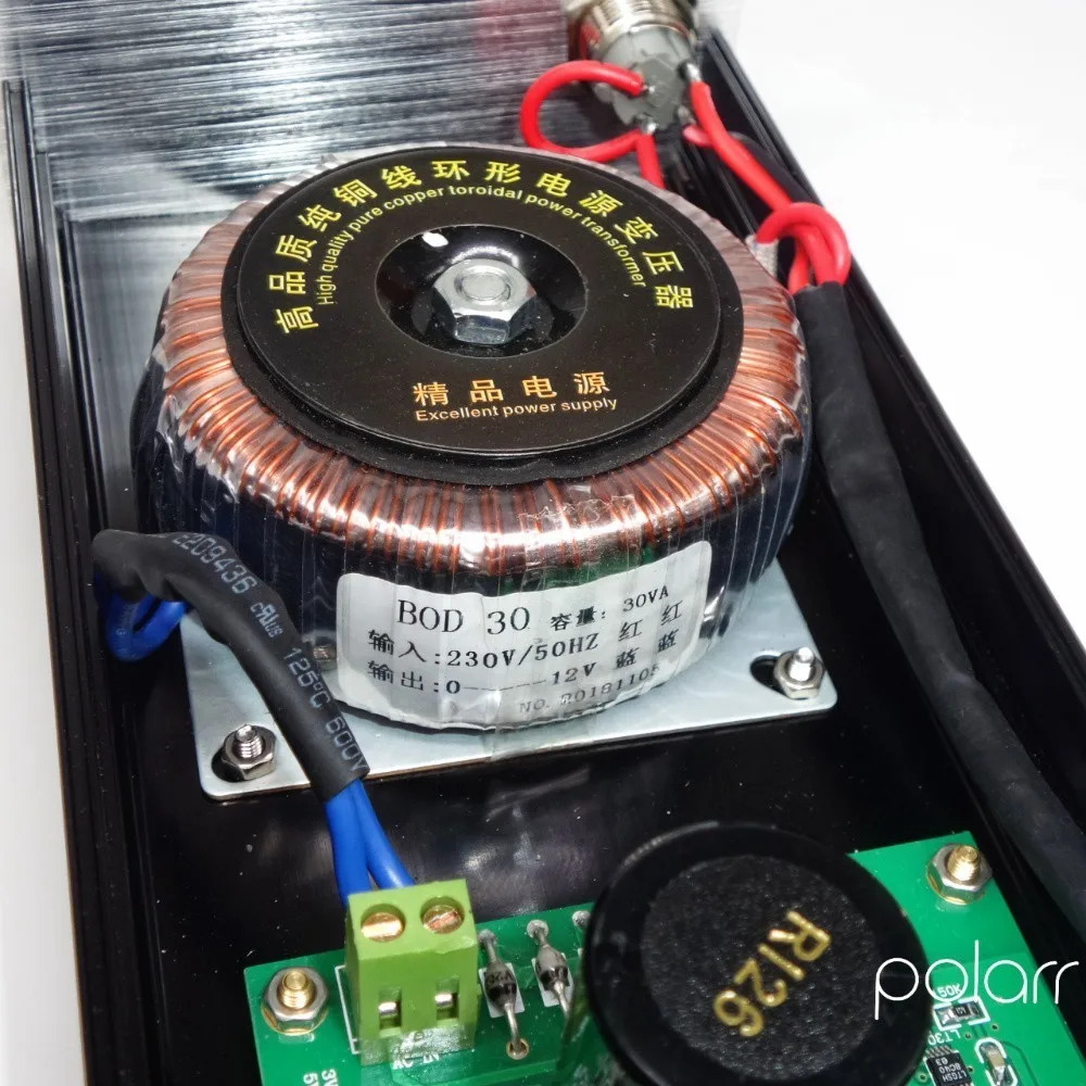 30VA LT3042 Двойное групповое напряжение со сверхнизким уровнем шума, регулируемый линейный источник питания постоянного тока 5 В 12 В для DAC XMOS Amanero Аудиодекодер