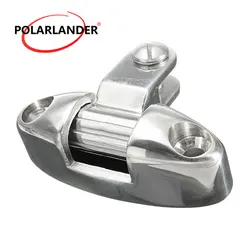 Swivel Deck Hinge Bimini Top Silver Mountain Type Fitting Hardware 316 Stainless Steel With Rubber Pad For Marine Boat Yacht