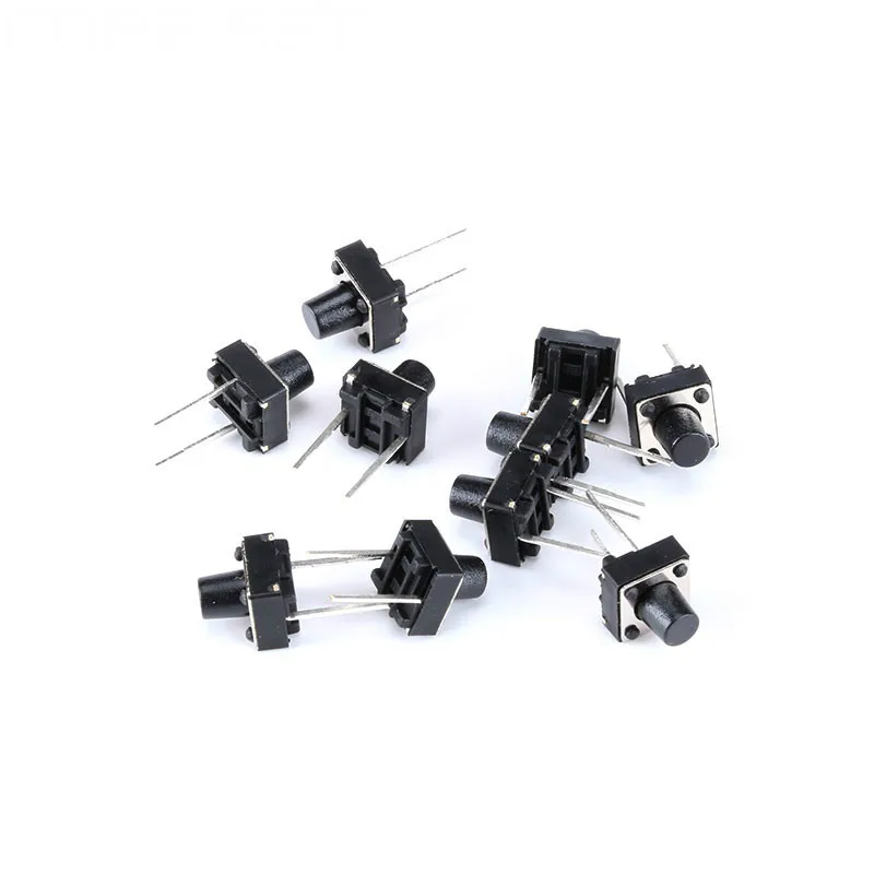 20Pieces Middle 2pin Switch Tactile Push Button Switches 6x6x4.3mm 6x6x5mm 6x6x7mm Micro Switch Momentary Push Button