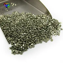 50pcs/lot 1.0mm-2.0mm Round Cut Flat Back Loose Natural Marcasite Stone For DIY Jewelry