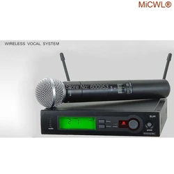 100% MiCWL Brand SLX SLX24 BETA58/SM 58 UHF Professional Wireless Microphone System Cardioid SM BETA 58 Handheld Microfone Mic