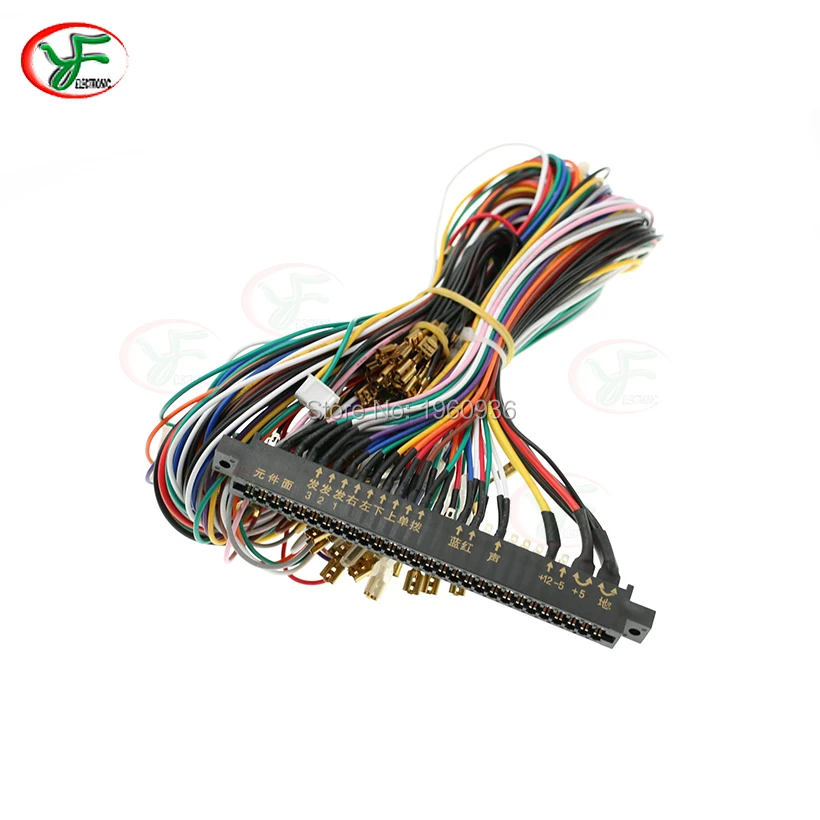Arcade Wire Harness 28 Pin Jamma Loom Sanwa Style Joystick Button Connector Cable CGA Video Game Machine Cabinet Accessories