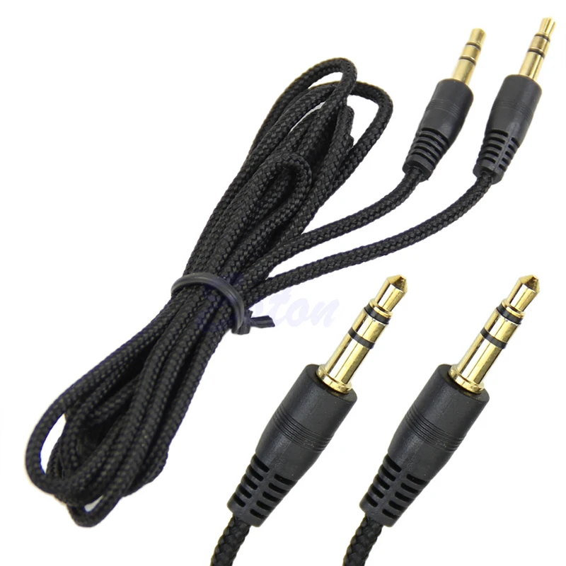 3.5mm Jack Male to Male Car Aux Stereo Audio Cable Auxiliary Cord Braided Headphone Extension Wire For MP3 Phone Car