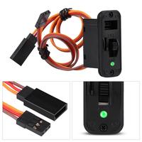 RC Switch Connectors Heavy Duty RC Switch with LED Display JR RC On Off Connectors Accessory for Receiver Accessories 6-12V 12A