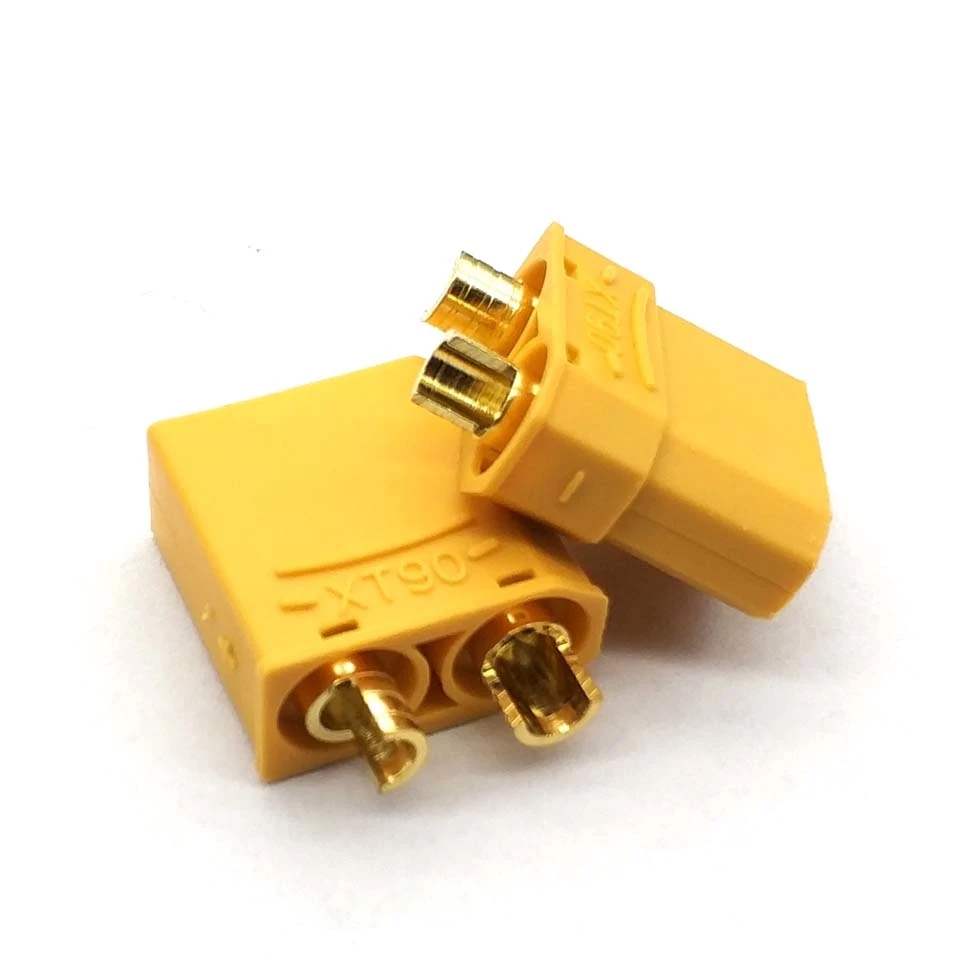 XT90 Yellow Battery Connector Set 4.5mm Male Female Gold Plated Banana Plug