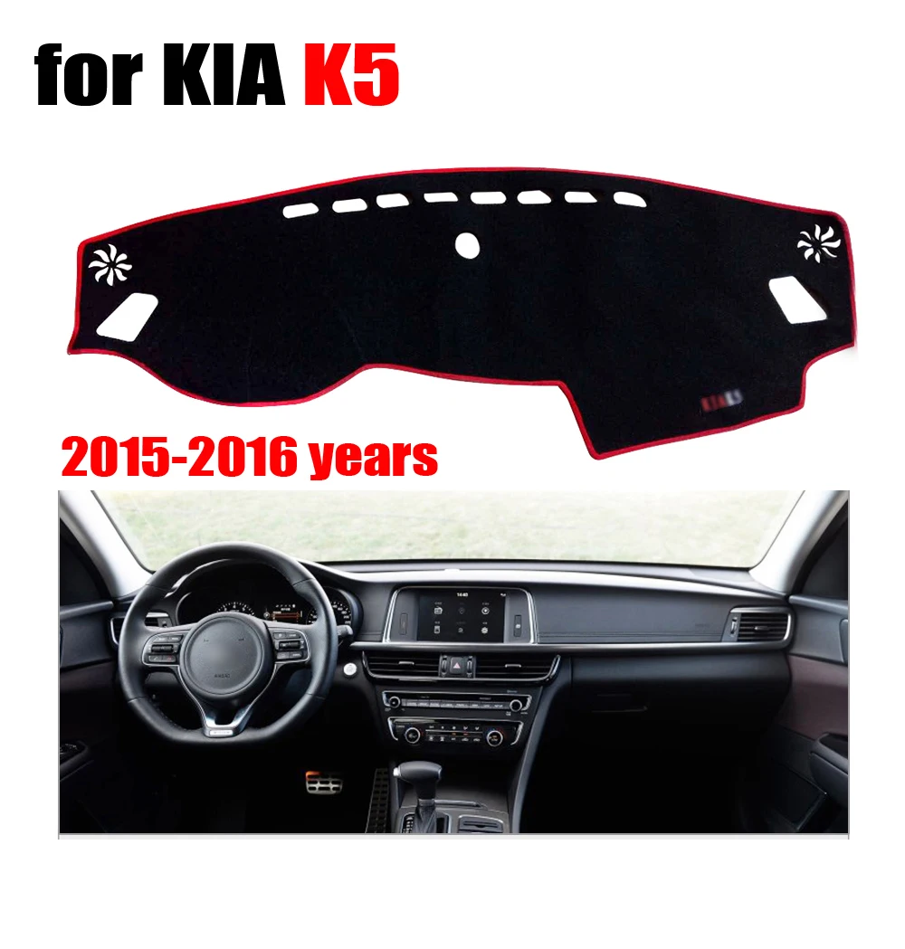 Car dashboard cover mat for KIA K5 2015-2016 years Left hand drive dashmat pad dash covers auto dashboard accessories