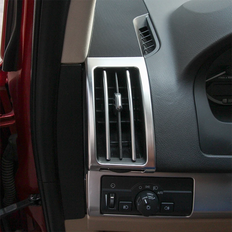 For Land Rover Freelander 2 2007-2015 Car Styling ABS Chrome Interior Air Vent Cover Trim Frame Decoration Car Accessories