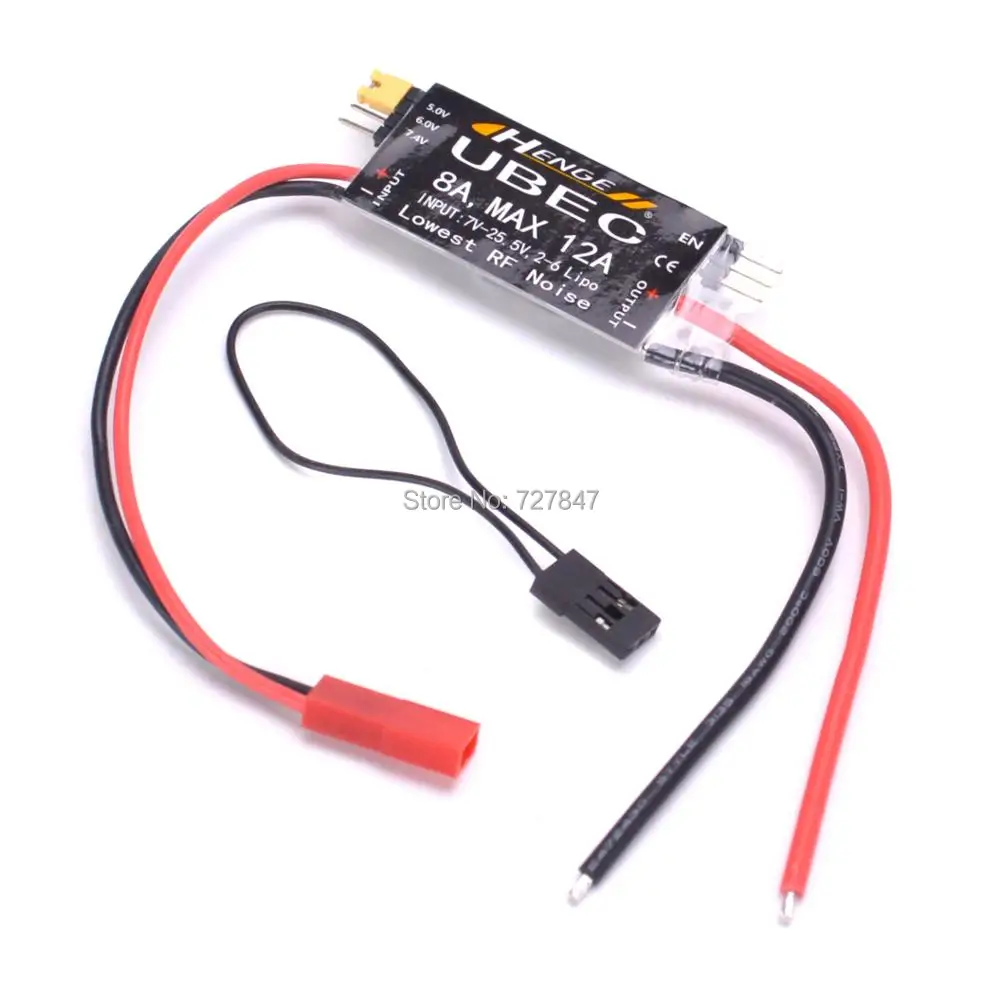 HENGE 8A UBEC Output 5V / 6V 6A / 8A Max 12A Inport 7V-25.5V 2-6S Lipo / 6-16 Cell Ni-Mh Input Switch Mode BEC for RC Quadcopter