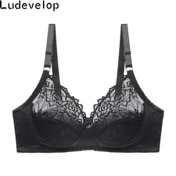 Sexy Lace Women Bra Plus Size B C Big Size Bralette Ultrathin Pure Cotton Brassiere Underwear Dropshipping