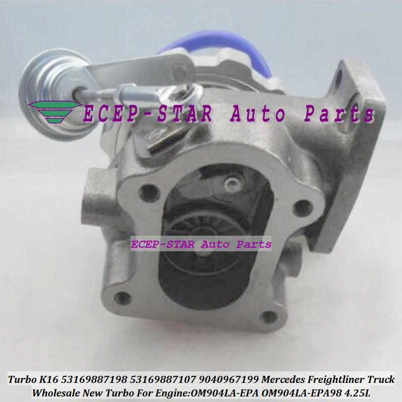 Turbo K16 53169887198 53169887107 9040967199 Turbocharger For Mercede*s For Freight*liner Truck OM904LA-EPA OM904LA-EPA98 4.25L