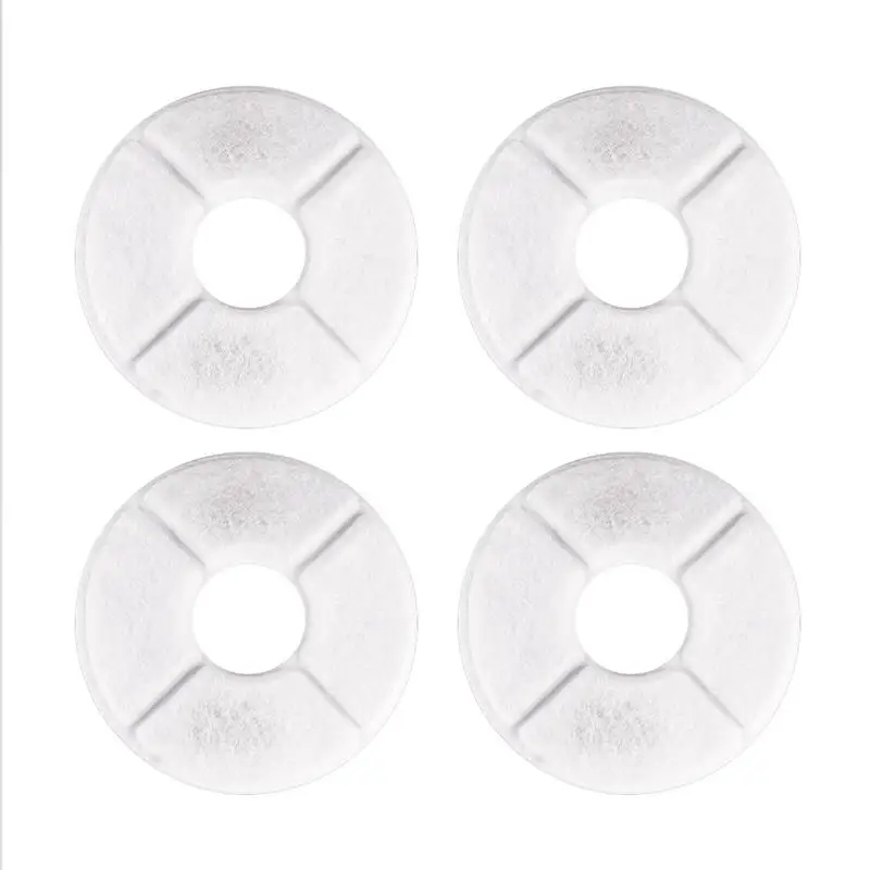 4PCS Activated Carbon Filter For Automatic Cat Dog Fountain Water Feeder Replacement Drinking Machine Filter Core Accessories