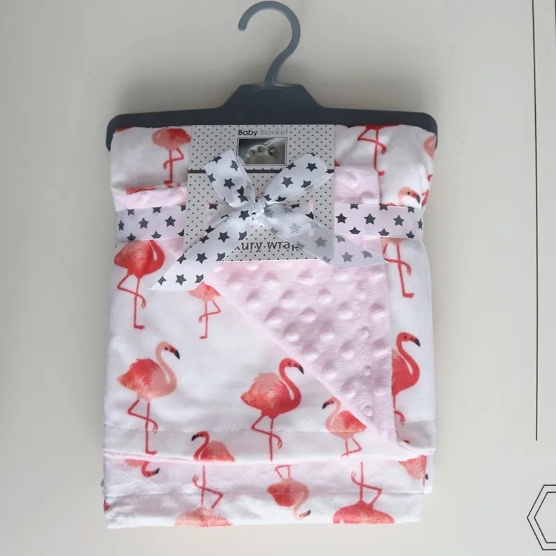 Couverture d'hiver pour bébé en coton, flanelle, molleton, Minky, douou, emmaillotage pour nouveau-né, literie pour poussette