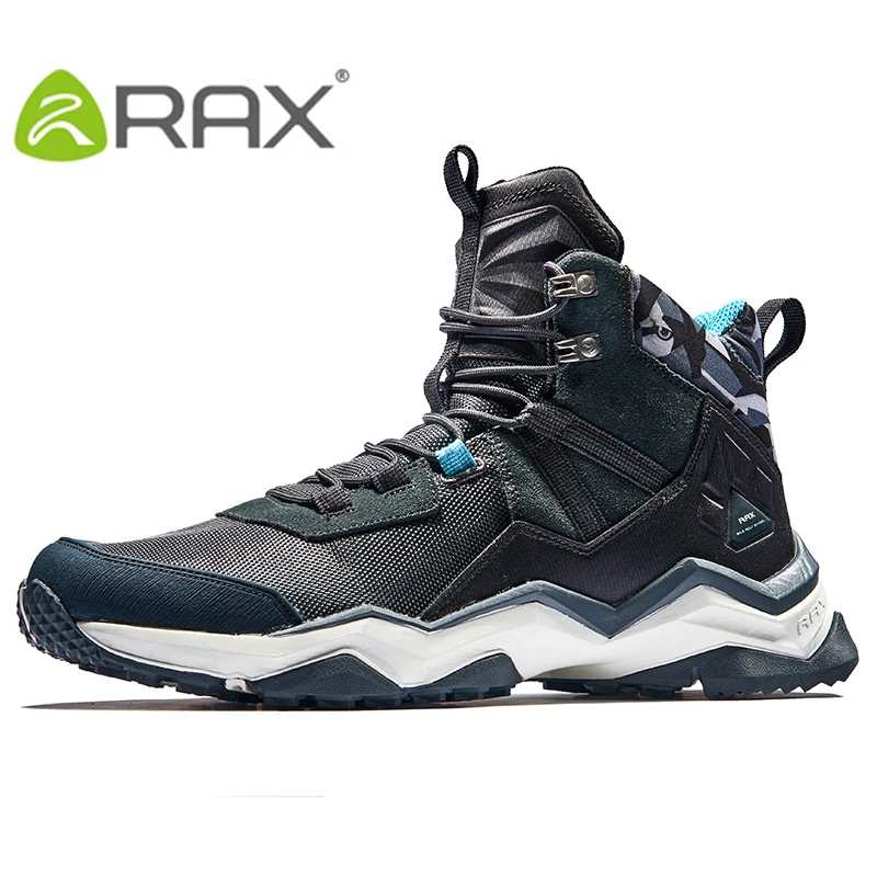 

RAX Men Hiking Boots Waterproof Breathable Outdoor Mountain Shoes Lightweight Trekking Boots Antiskid Hiking Shoes Professional