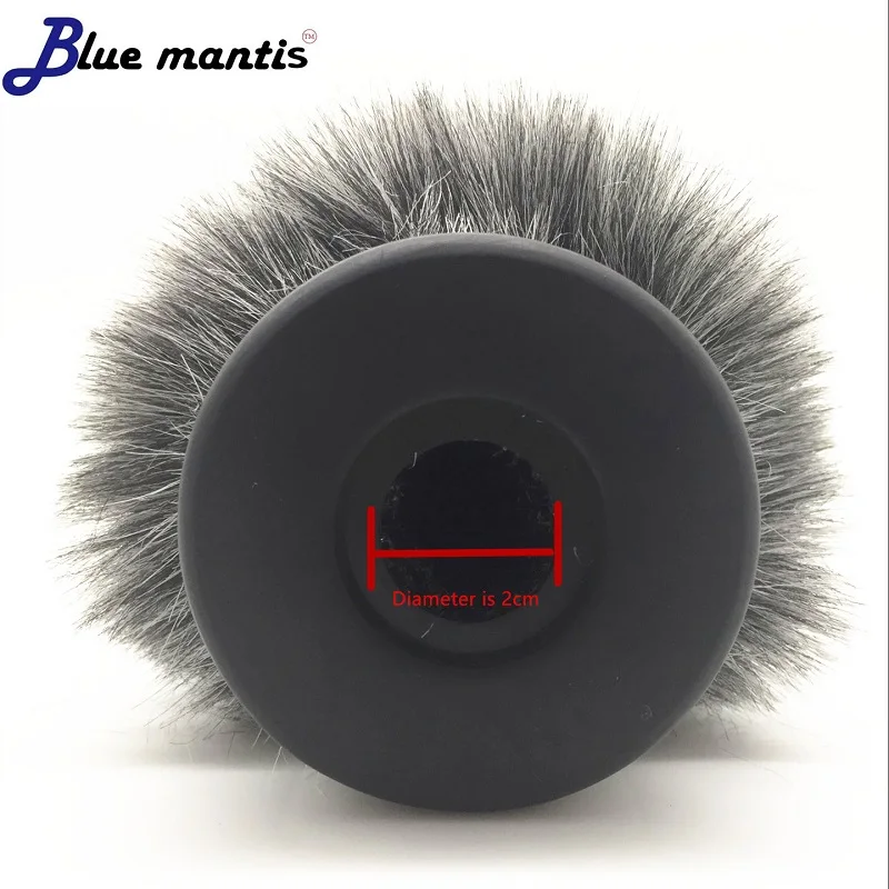 Fur Windscreen Furry Windshield Muff for mke600 Ecm673674 Condenser Microphone Wind Shield Protection Outdoor Interview Mic 12cm