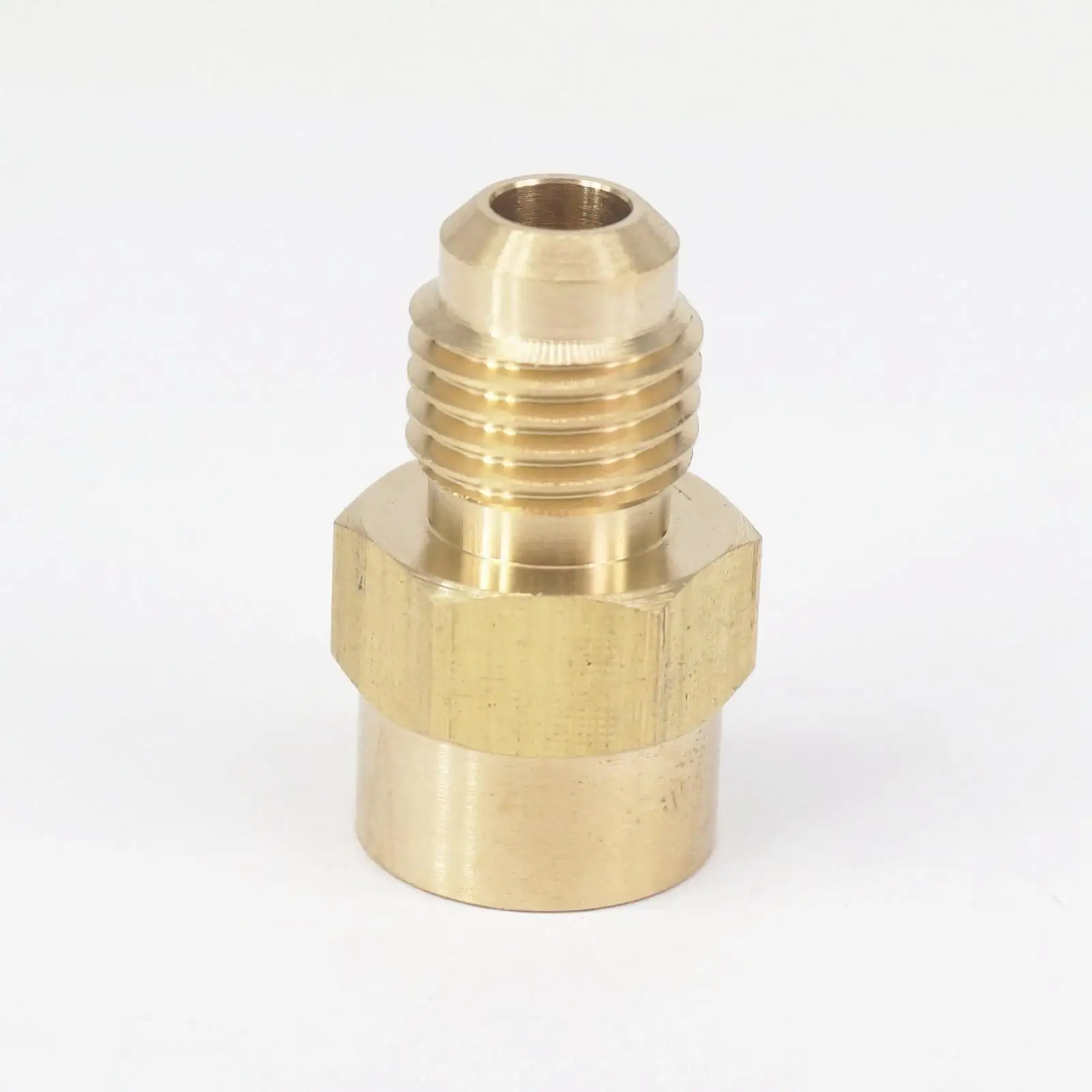 تناسب أنبوب OD 1/4 " - 1/8" NPT أنثى النحاس SAE 45 درجة وصلة أنابيب محولات موصلات 1000 PSI