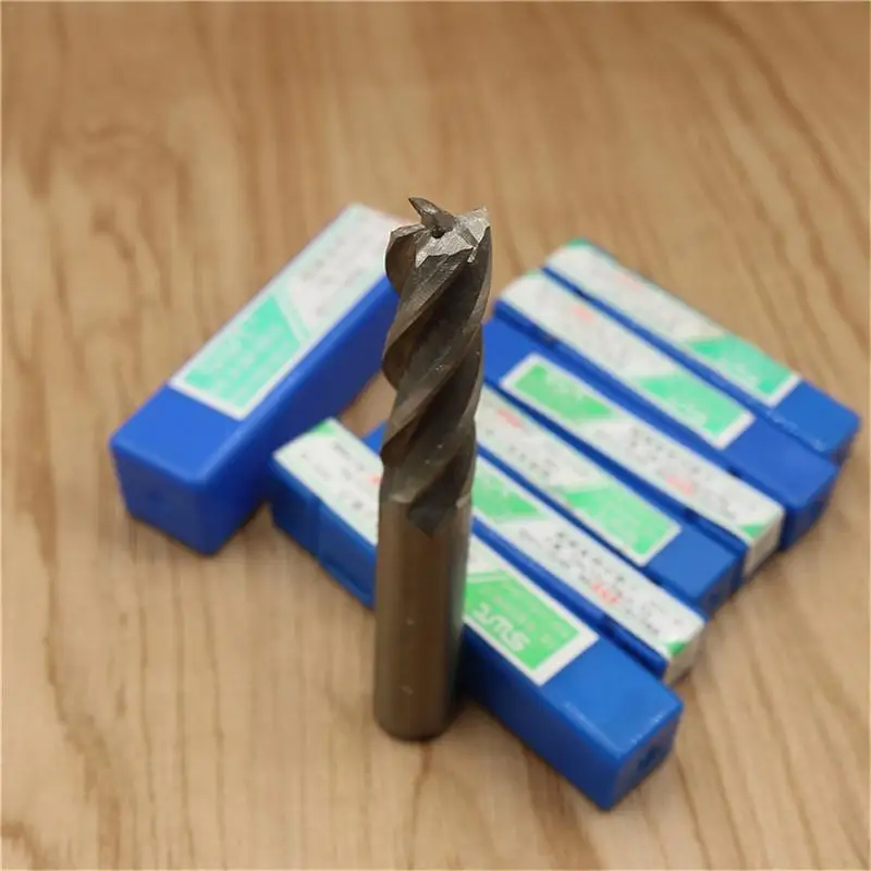 Cối Xay Cắt Bộ Mũi Khoan HSS Thẳng Vít 4 Sáo Cấp Khoan Dụng Cụ 4 6 /8 10 12mm Cho CNC Máy