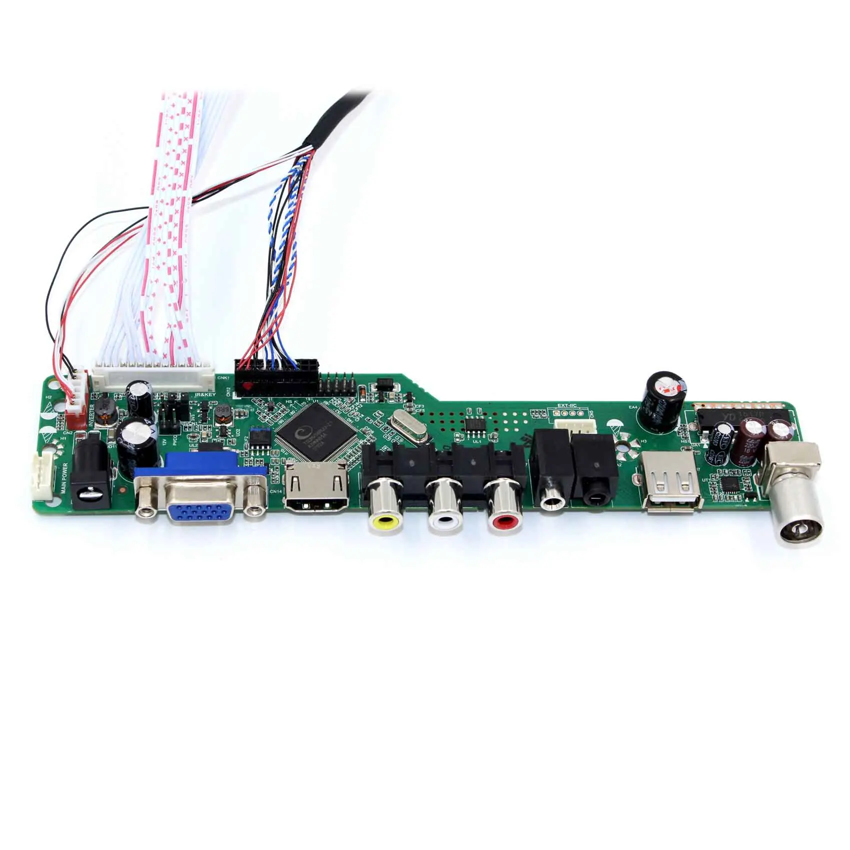 HD Serta VGA AV USB RF LCD Papan Bekerja untuk LVDS Antarmuka Layar LCD LP125WH2 SLB1 N134B6-L01 LT131DEVHV00