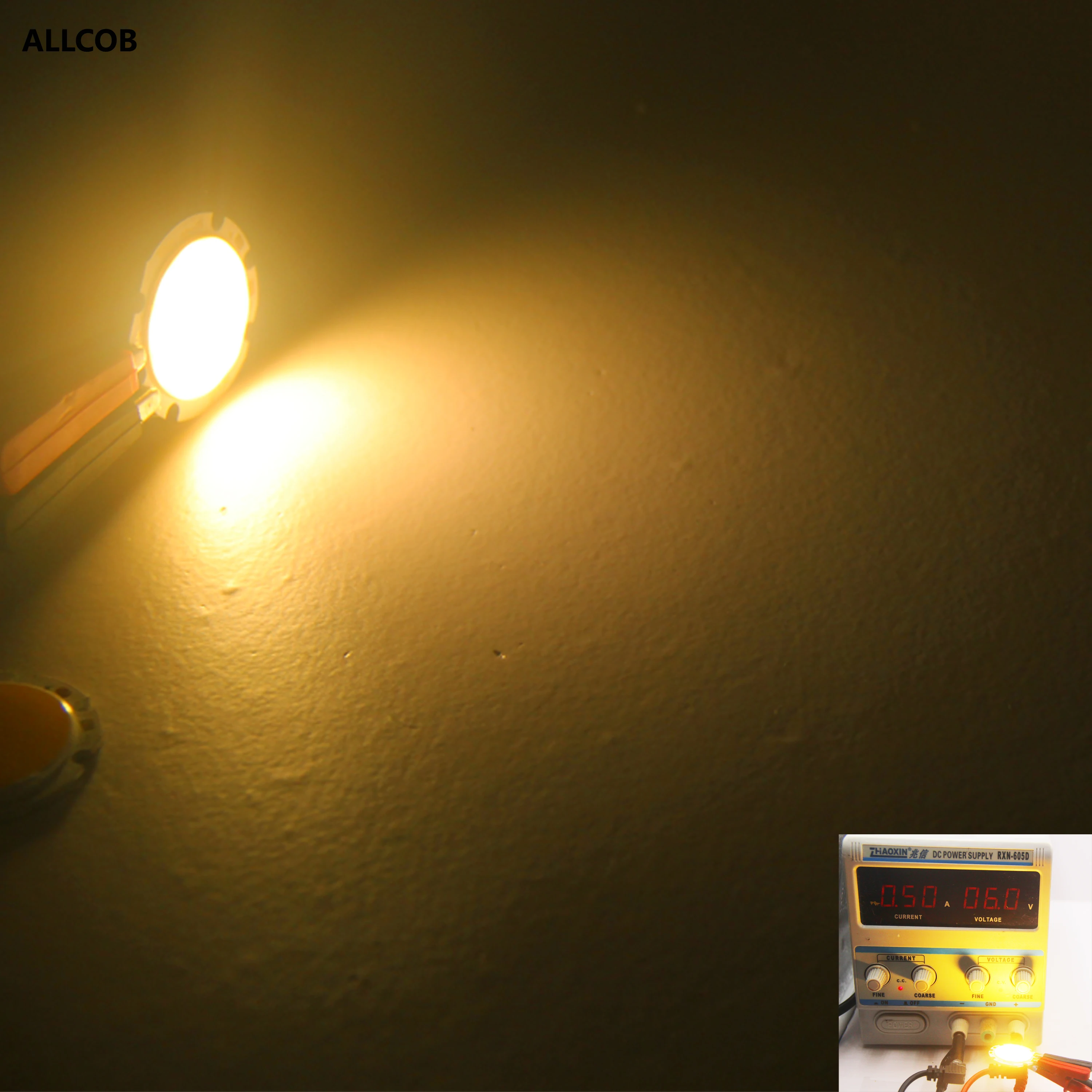 Round Aluminum LED Light Source Module, COB Lâmpada para Interior, DIY Cob Chip, 3W, 6V, 7V DC, 30mm, Promoção