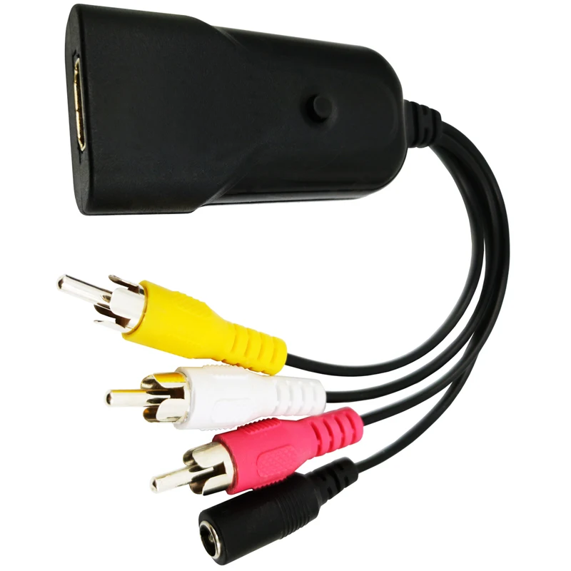 HDMI zu AV CVBS 3RCA Konverter Weiblichen zu Männlichen Adapter HDMI2AV Adapter Standard HD Interface für PS3 für PS4 HDTV VHS HD DVD