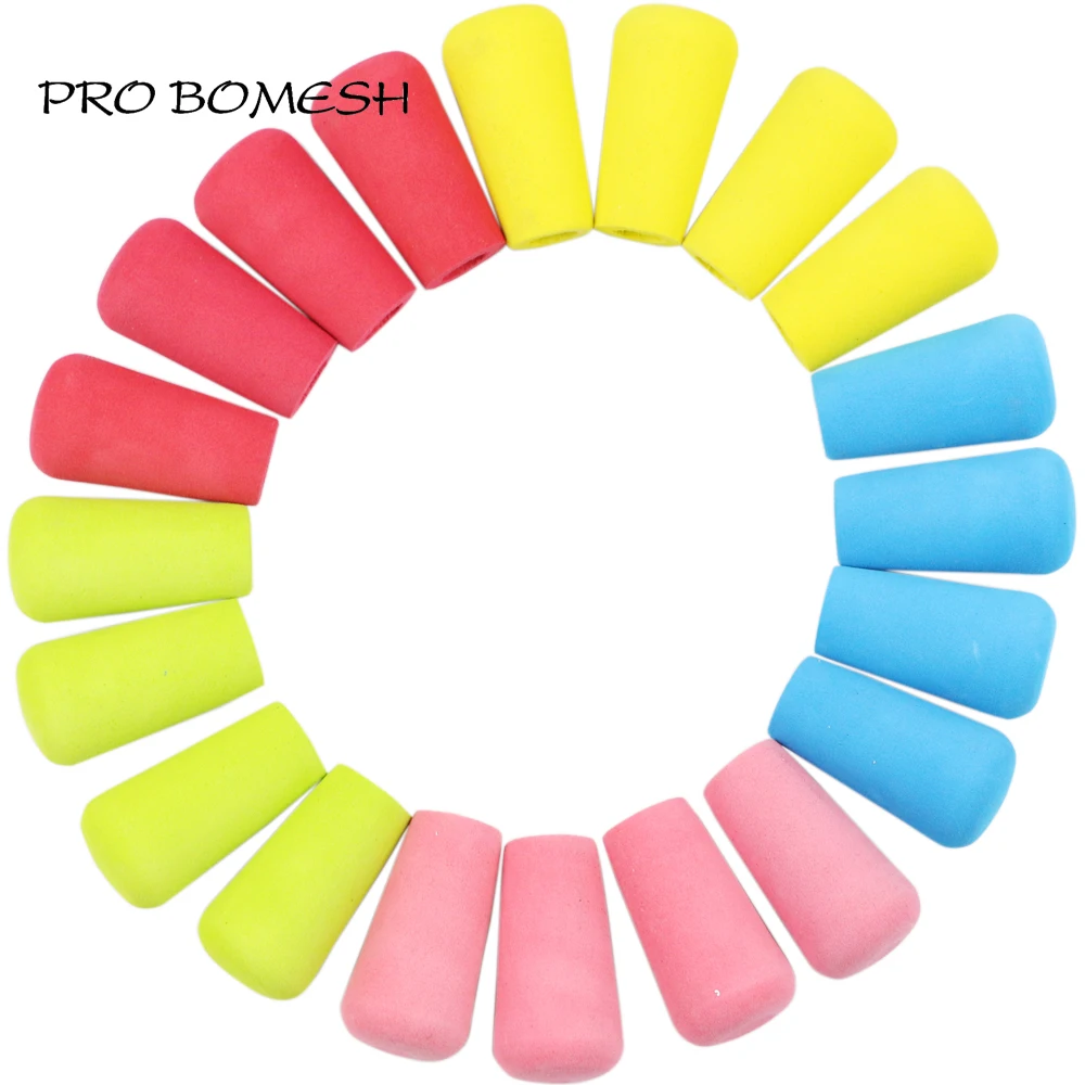 Pro Bomesh 5Pcs/Pack 51mm 4.2g Inner Diam 12mm Colorful EVA Fight Butt Cap Grip DIY Fishing Rod Building Component Repair Pole