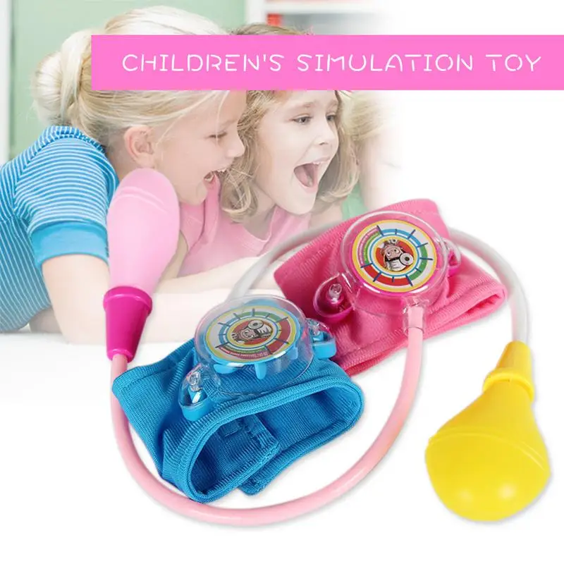 Kids Doctor Pretend Medical Toys Newborn Baby Nurse Doctor Role Play Montessori Blood Pressure Toys for Children Birthday Gifts